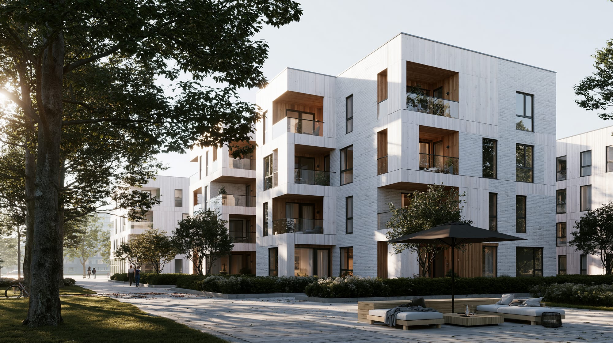 Neubau-Wohnanlage beim Erstbezug
